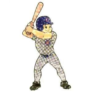 Chicago Cubs MLB Light Up Animated Player Lawn Decoration 