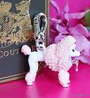 SALE♥ JUICY COUTURE Pink Candy Poodle Dog J Charm Silver Charm 