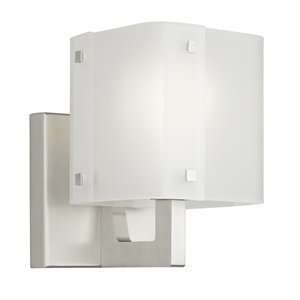 Forecast F69436 Evolve 1 Light Outdoor Wall Light in Satin Nickel with 
