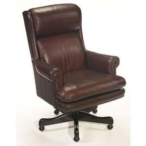  Desk Chair by Hammary   Vintage burgundy leather (T73607 