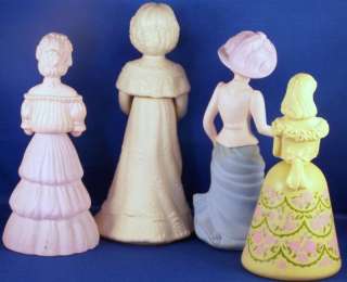 Avon Lot of 4 Women Figurines Abigail Garden Girl American Belle On 