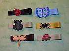 set of 6 bugs creepy crawlers hair clips clippies expedited