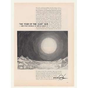  1963 Douglas Year of the Quiet Sun Scientific Survey Print 