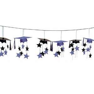   By Amscan Congrats Grad Purple Graduation 3D Garland 