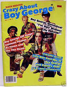 CRAZY ABOUT BOY GEORGE 1984 Magazine Rock Heroes RARE  