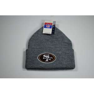  San Francisco 49ers Cuffed Grey Beanie Winter Hat Cap 