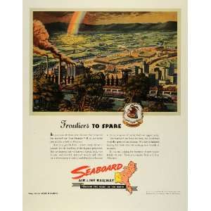 1945 Ad Seaboard Air Line Railway Industrial Alabama Frontier WWII War 