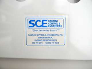 SAGINAW CONTROL SCE ENCLOSURE BOX 48X36X12 ELECTRIC BOX  