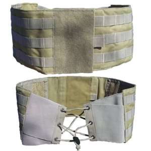  Plate Carrier Molle Cumberbund   Desert Tan   Belt 