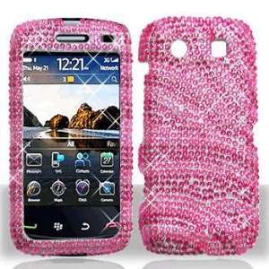  Blackberry 9850 Torch Full Diamond Hot Pink Pink Zebra 