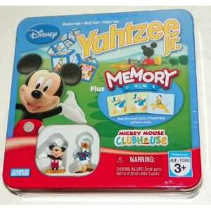   MICKEY CLUBHOUSE   YAHTZEE JR. Plus MEMORY GAME in Tin Toys & Games