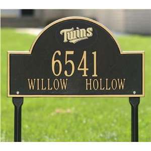  Minnesota Twins Black and Gold Personalized Address Oval 