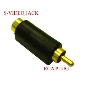  RCA PLUG TO S VIDEO JACK CONVERTER