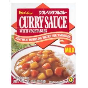 House   Instant Curry Sauce with Vegetables   Mild 7.4 Oz.  