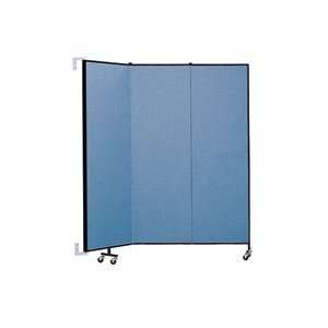  Screenflex 6 8 H Wall Mount Partition   Three Panels (5 