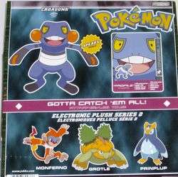 New Pokemon Croagunk Electronic Plush Pet  