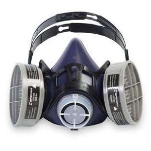   Blue Med Silicone Half Mask Respirator W/ Oval/N95 Paints/Pesticides