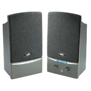  Cyber Acoustics CA 1012 Black 2PC Portable Speakers 