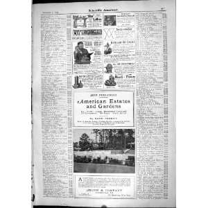 Scientific American 1904 Munn Advertisement Lathes Kerosene Munn 