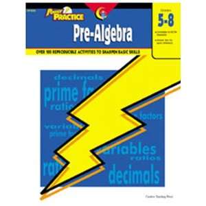  5 Pack CREATIVE TEACHING PRESS POWER PRACTICE PRE ALGEBRA 