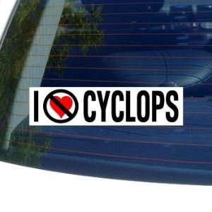  I Hate Anti CYCLOPS   Window Bumper Sticker Automotive