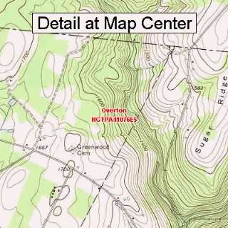  USGS Topographic Quadrangle Map   Overton, Pennsylvania 