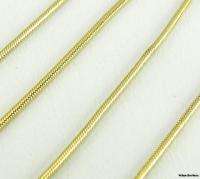 32ctw DIAMOND Snake Chain NECKLACE   14k Yellow Gold  