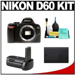  Nikon D60 10.2MP Digital SLR Camera (Body) + Battery Grip 
