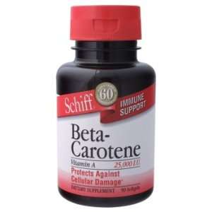 Schiff Products   Beta Carotene, 25000IU, 90 softgels