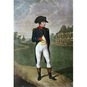  Napoleon at Malmaison Etching Isabey, Jean Baptiste Leney 