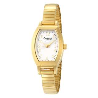 Caravelle by Bulova Womens 44L101 Expansion Gold Tone Watch  