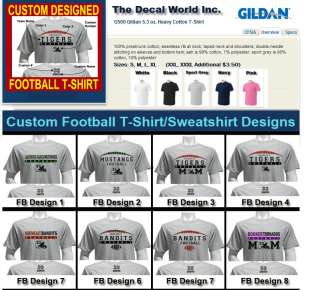 You are bidding on a One of a kind Custom Gildan Football T Shirt