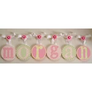  Morgans Hand Painted Round Wall Letters