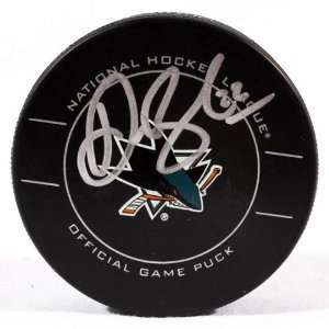 Dan Boyle Signed Puck   Game Model   GAI   Autographed NHL Pucks