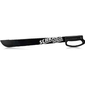  Schrade Outback 22 Large Machete Sawback Blade, Handguard 