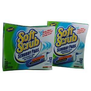  Lot of 24 Soft Scrub Scrubby Cleanser Pad 2 Boxes