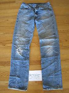 destroyed feathered grunge levis 501 jean tag 33x38 3799F  