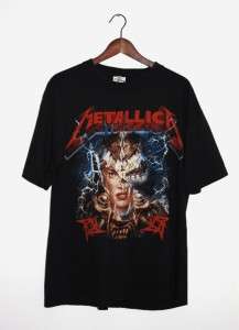 Vintage 80s / 90s Metallica T Shirt Super Rare Excellent Design Size 