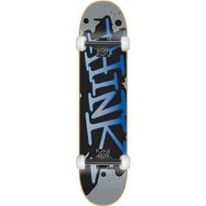  Think Spray Tag Complete Skateboard   8.0 Grey/Blue w 