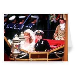  Prince Andrew and Sarah Ferguson   Greeting Card (Pack of 