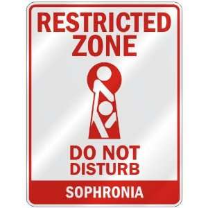   ZONE DO NOT DISTURB SOPHRONIA  PARKING SIGN