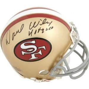 Dave Wilcox San Francisco 49ers Autographed Throwback Mini Helmet with 