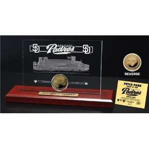  San Diego Padres  Park 24KT Gold Coin Etched Acrylic 