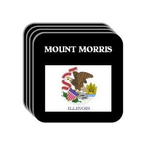 US State Flag   MOUNT MORRIS, Illinois (IL) Set of 4 Mini 