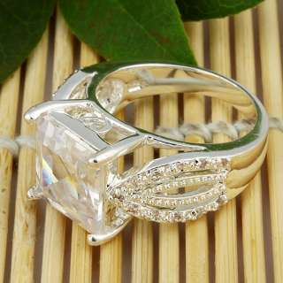  White Topaz Jewelry Gems Silver Ring Size #10 S07 Hot 2011 New Arrival