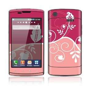 Samsung Captivate Decal Skin Sticker   Pink Abstract Flower