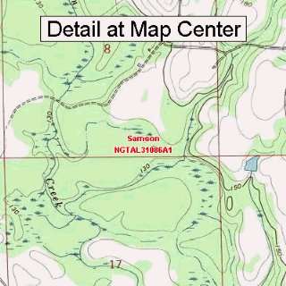 USGS Topographic Quadrangle Map   Samson, Alabama (Folded/Waterproof 