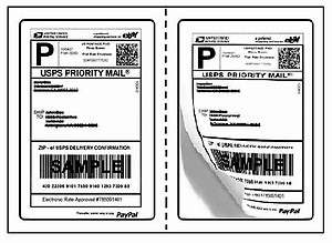 500 Quality Perforated Round Corner Shipping Labels 2/Sheet For USPS 