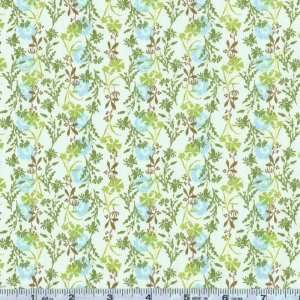  45 Wide Fresh Aire Sprigs Green Fabric By The Yard Arts 