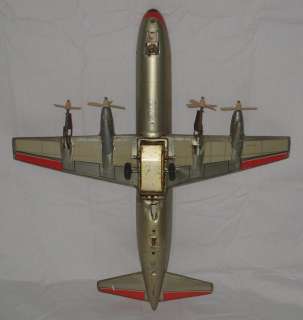 VINTAGE LINEMAR AMERICAN AIRLINES AIRPLANE N6100A BATTERY OPERATED TIN 